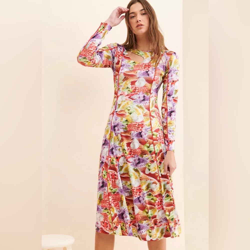 New Hosbjerg x Anthropologie Funa Asta Dress Gown sz 4